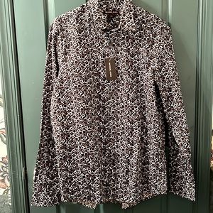 Michael Kors MK Long-sleeve Men’s Button Down Top Size Large Button Up Shirt
